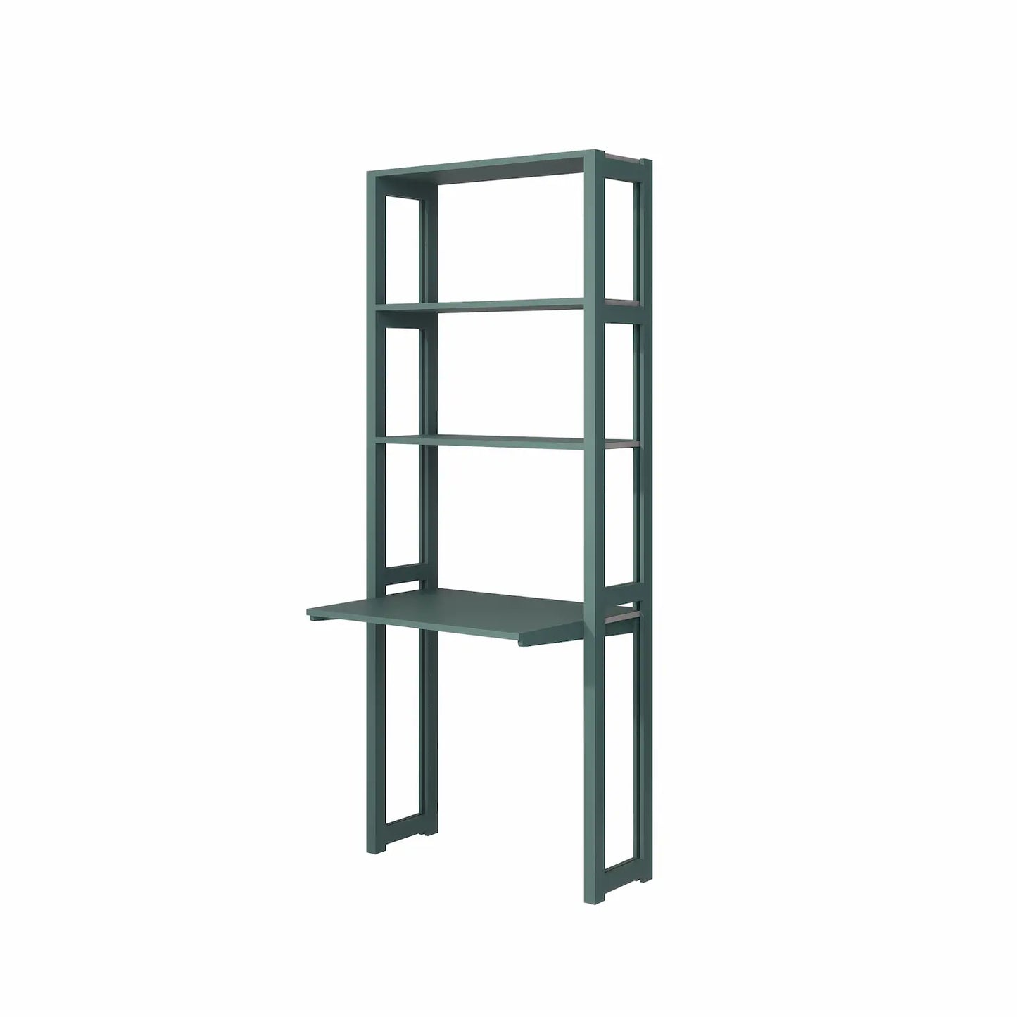 Kompakter Büroschrank | Lundia Original | Tannengrünes Holz