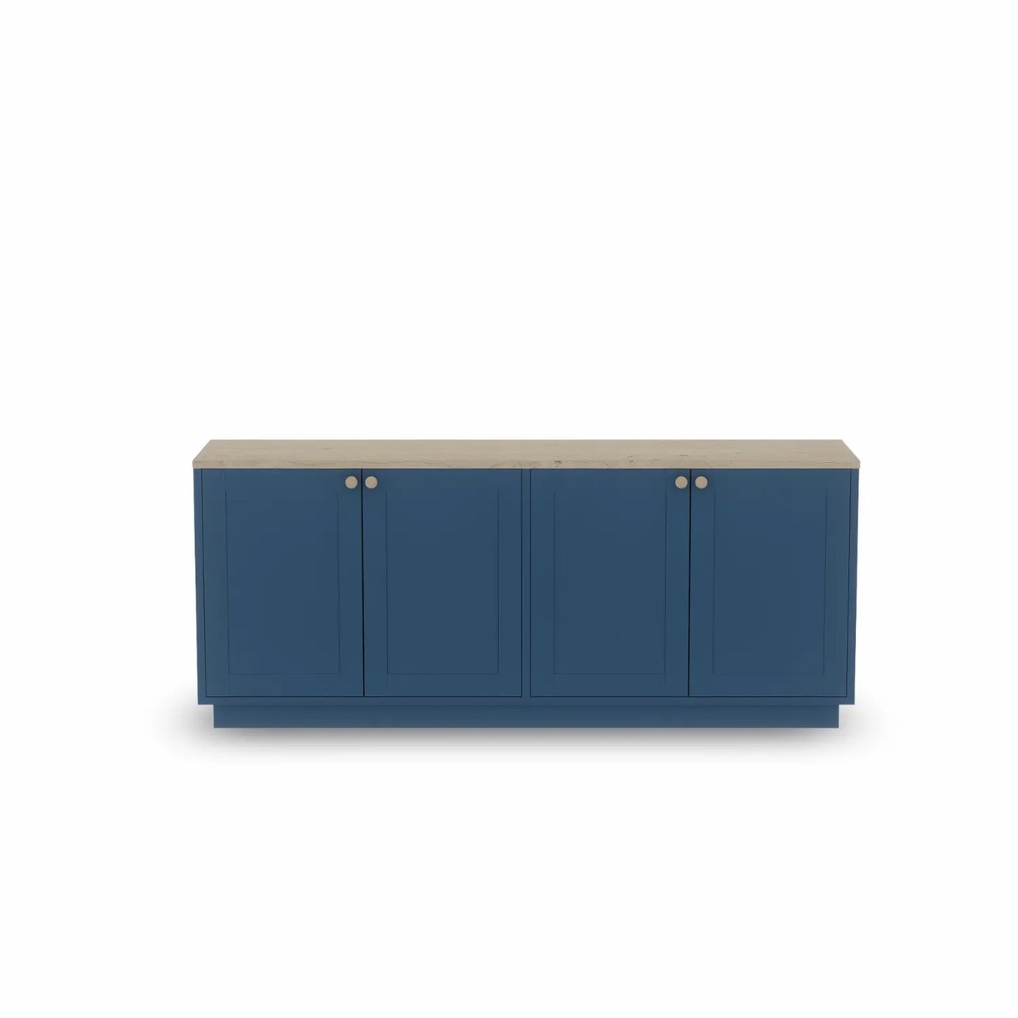 Großes Sideboard aus Holz | Lundia Basics | Hague Blue & Clear Lackiert