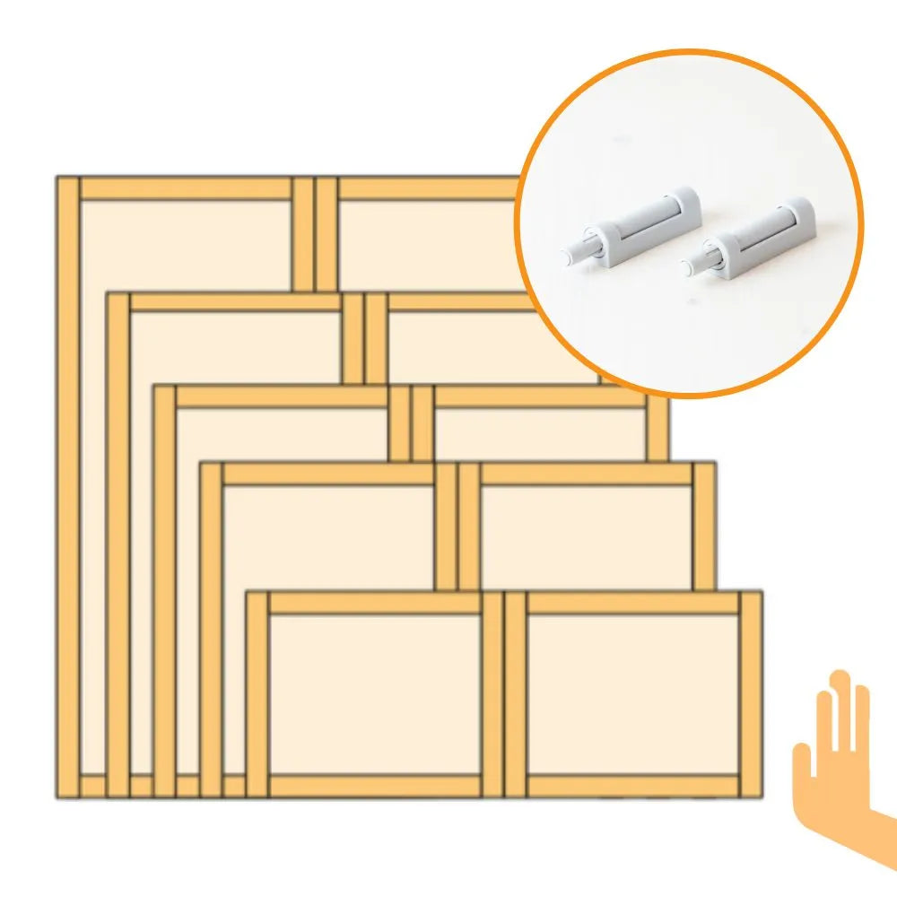 Push-to-open-Türsystem | Lundia Original für grifflose Schranktüren mit praktischem und unsichtbarem Montagesystem