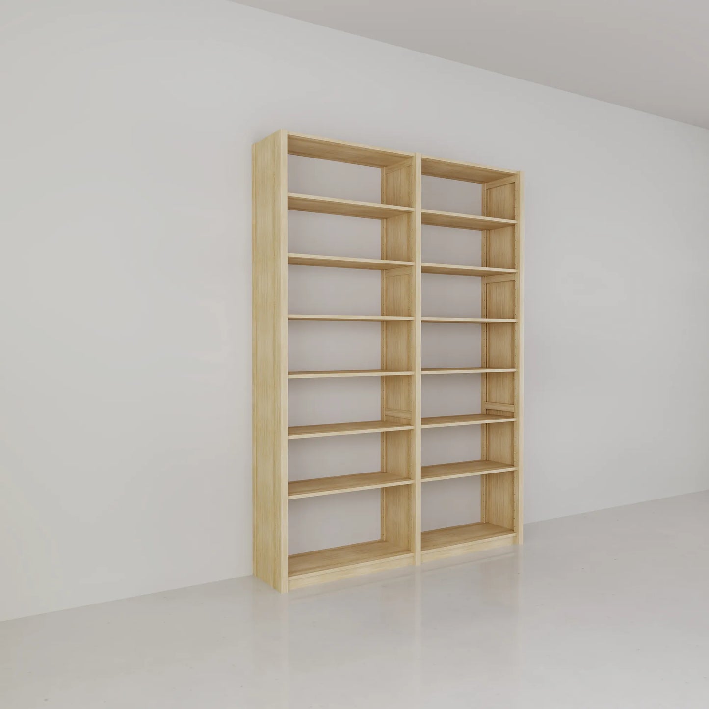 Basis boekenkast | Lundia Original | Blank gelakt hout