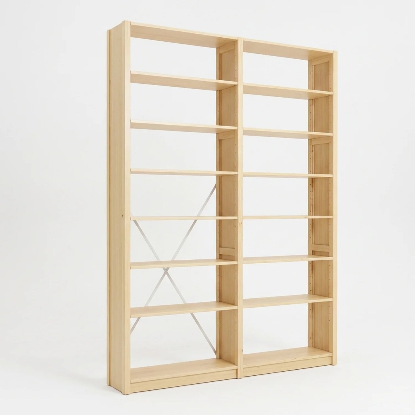 Bücherregal | Lundia Original | Klar lackiert Holz, perspectief