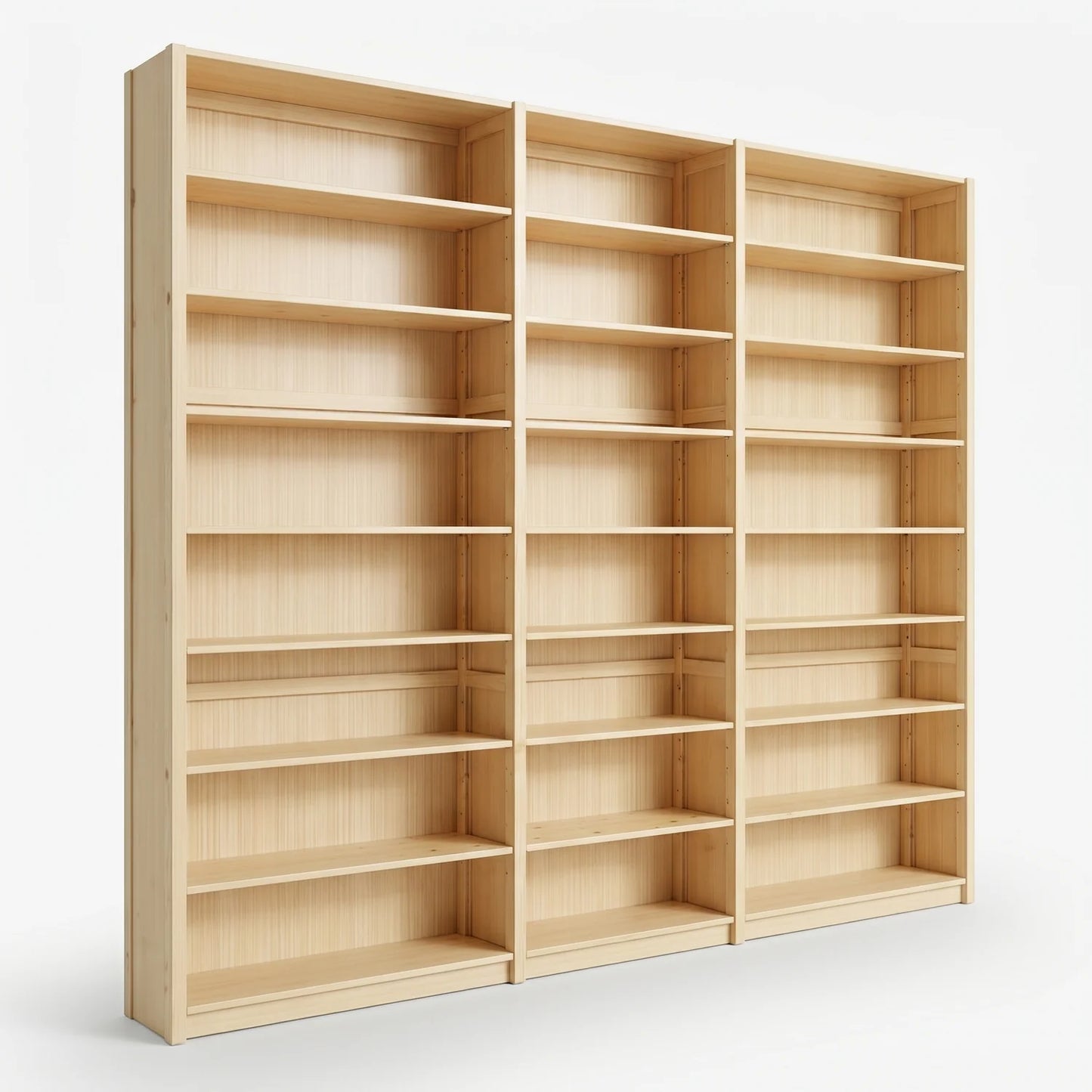 Geschlossenes Bücherregal | Lundia Original | Klar lackiert, perspectief