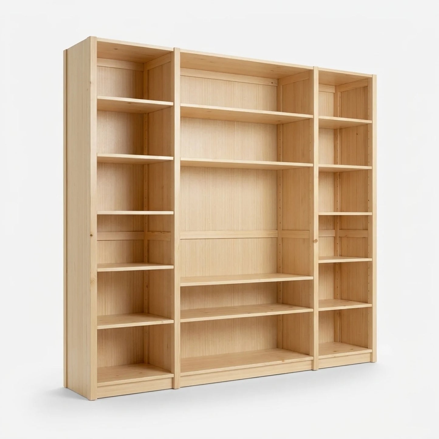 TV-Wandschrank | Lundia Original | Klar lackiertes Holz, perspectief
