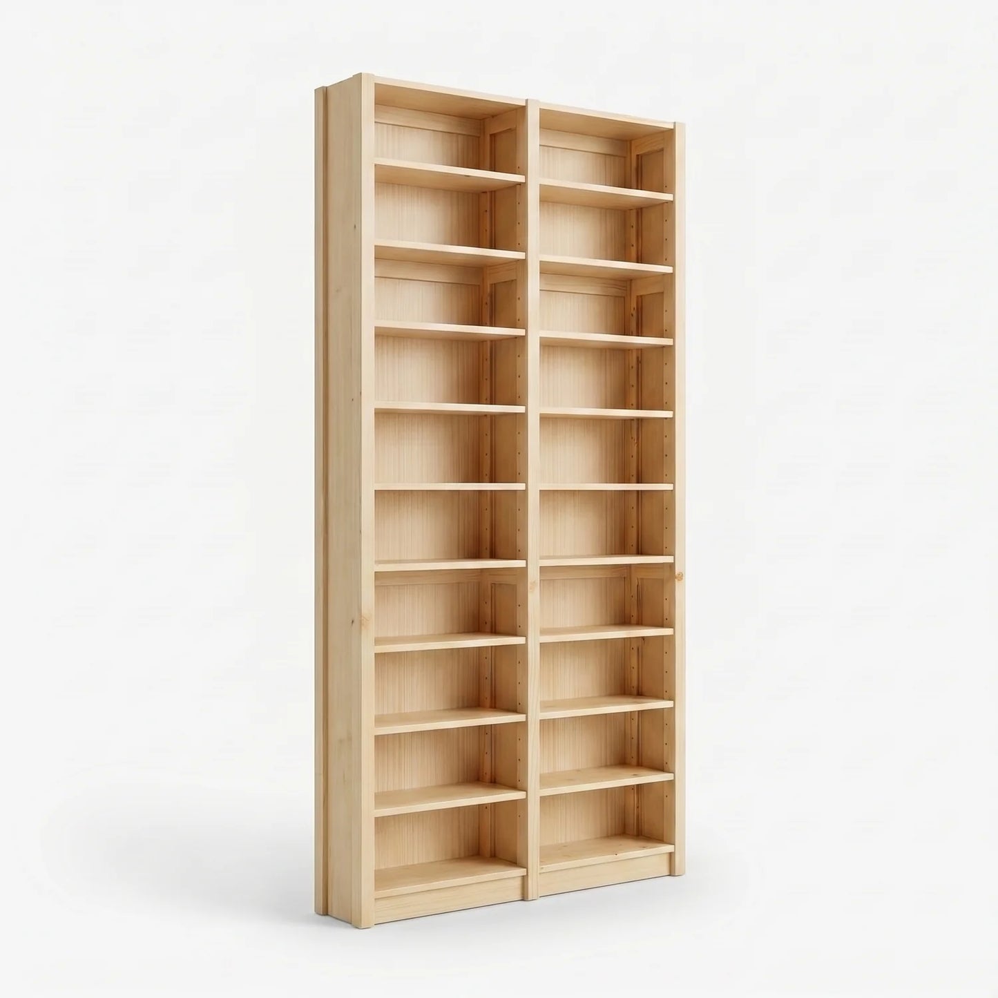 Hoher CD-/DVD-Schrank | Lundia Original | Klar lackiertes Holz, perspectief