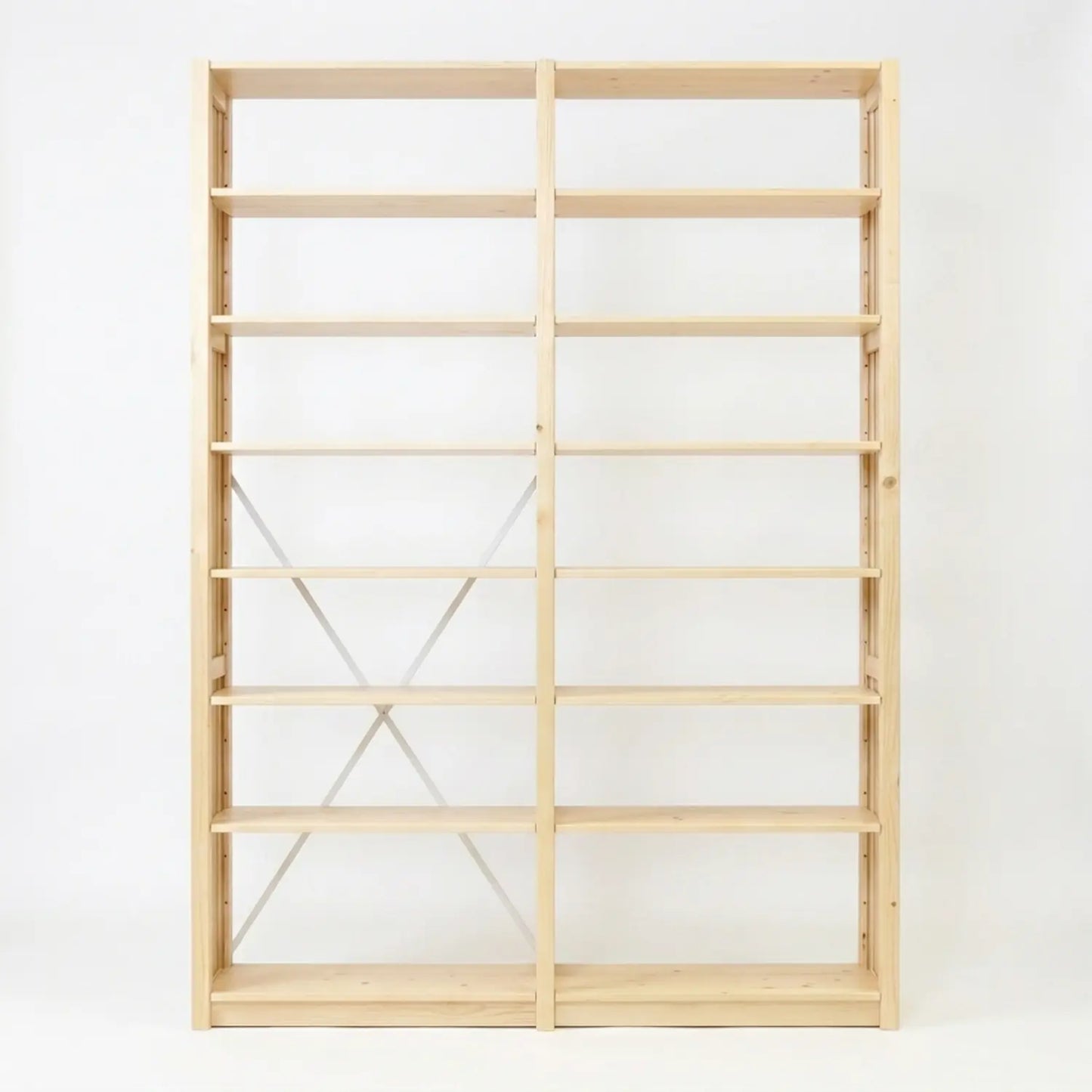 Bücherregal | Lundia Original | Klar lackiert Holz, vooraanzicht