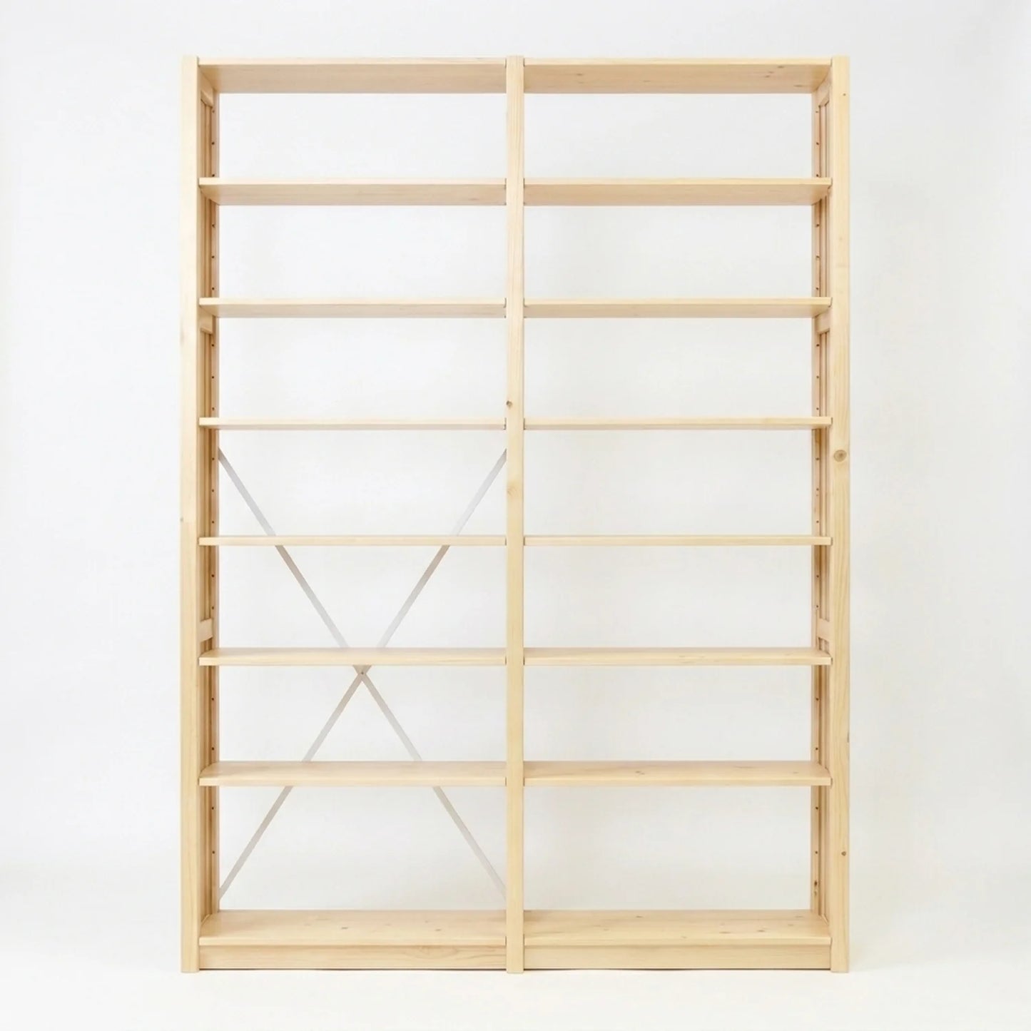 Bücherregal | Lundia Original | Klar lackiert Holz, vooraanzicht