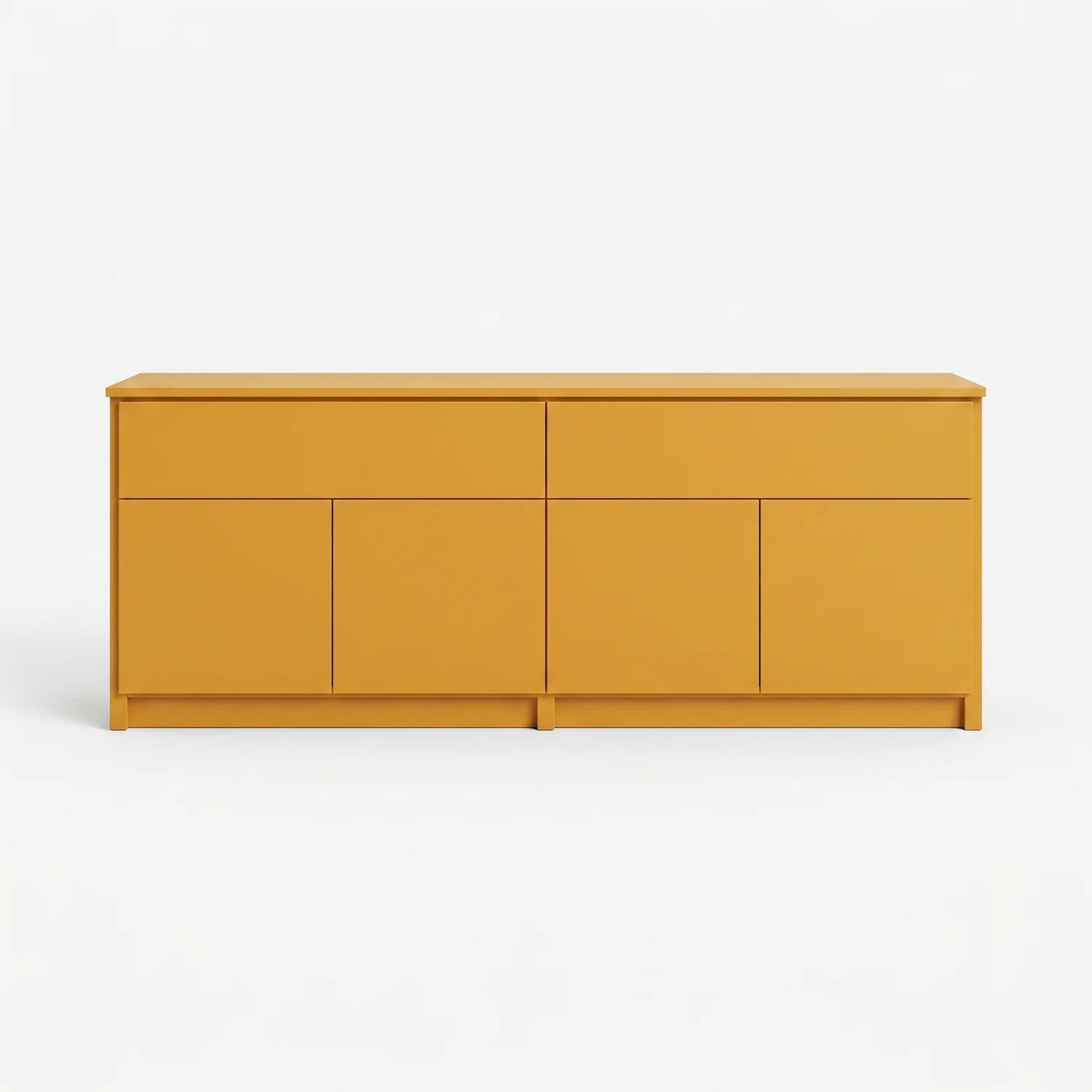 Niedriges Sideboard | Lundia Original | Safrangelb, vooraanzicht