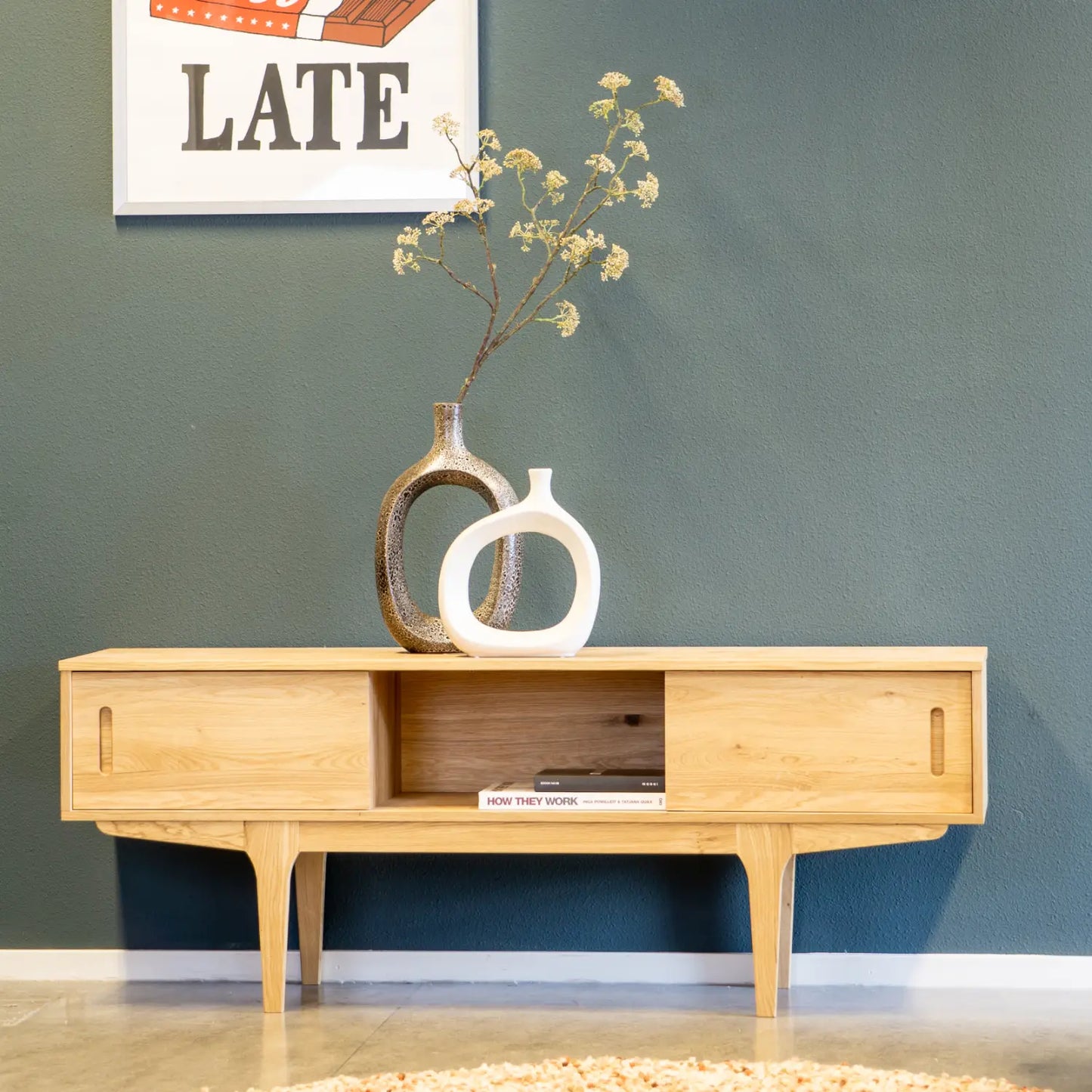 Sideboard | Lundia New Vintage | Farblos lackiertes Eichenholz