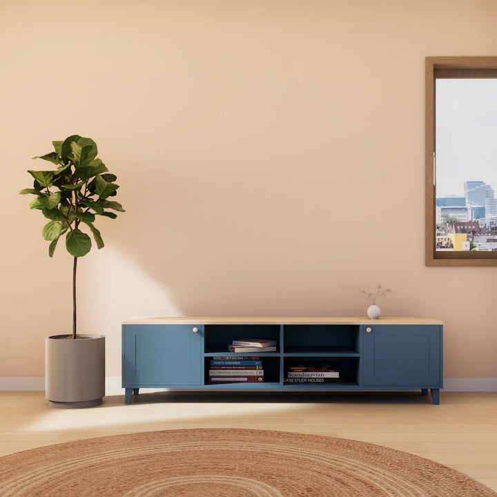 Großes Lowboard aus Holz | Lundia Basics