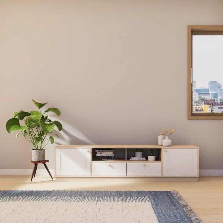 Großes Lowboard aus Holz | Lundia Basics