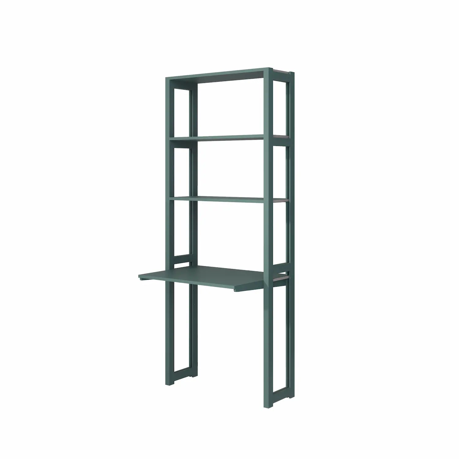 Kompakter Büroschrank | Lundia Original | Tannengrünes Holz