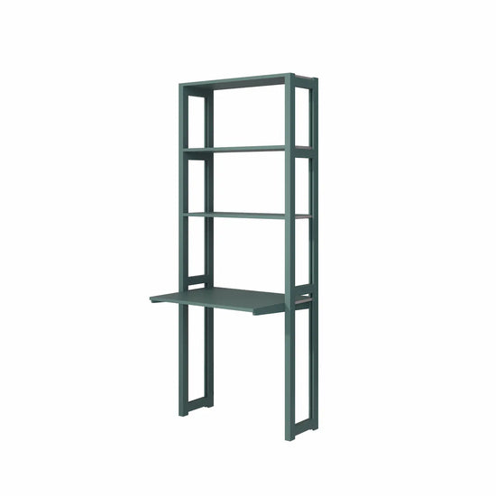 Kompakter Büroschrank | Lundia Original | Tannengrünes Holz