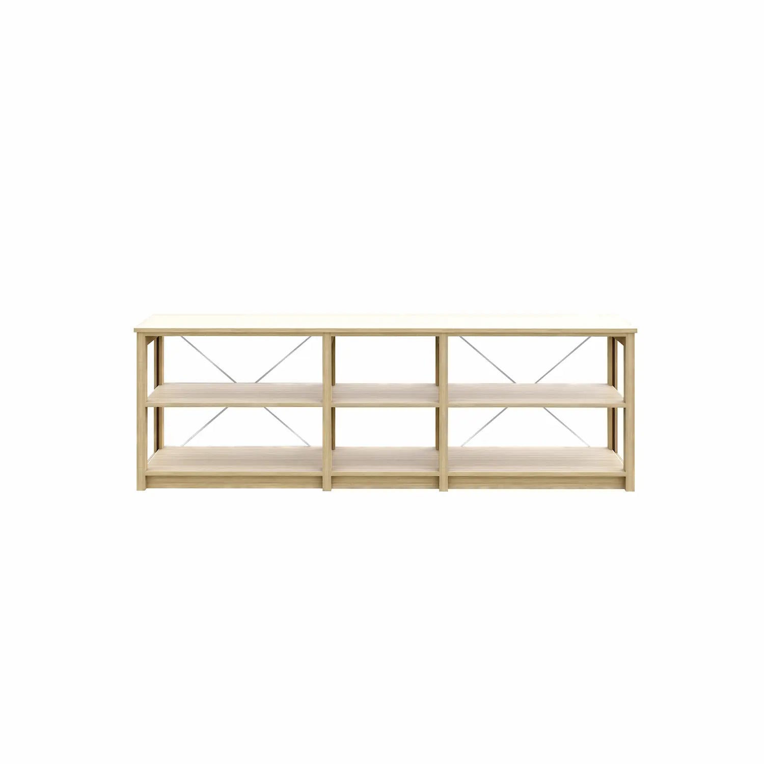 Dressoir | Lundia Original | Blank gelakt massief hout, vooraanzicht bij Loods 5
