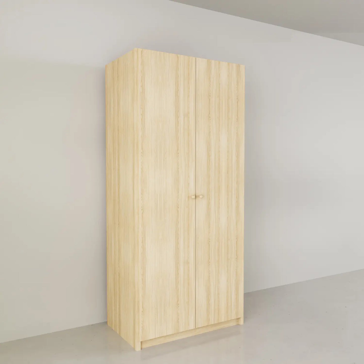 Garderobe kast met deuren | Lundia Original | Blank gelakt hout