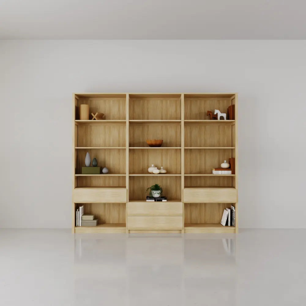 Wandkast met laden | Lundia Original | Blank gelakt hout