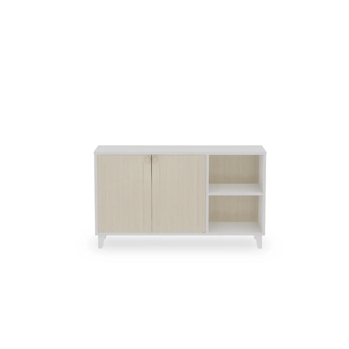 Middelgrote houten dressoir | Lundia Basics | Wit & Vanilla