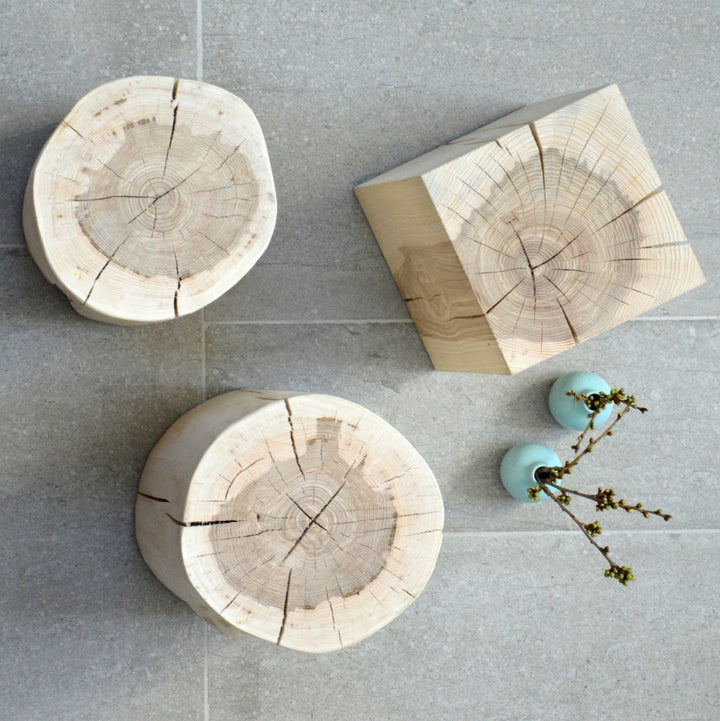 Block Hocker rund Eschenholz | Jan Kurtz | Lundia Living