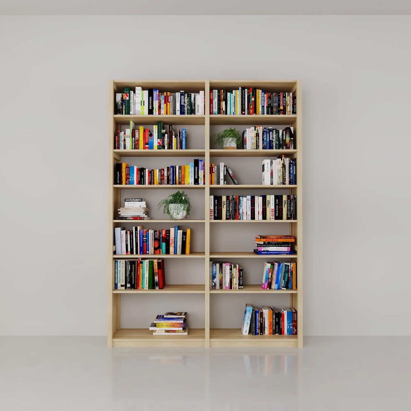 Basis boekenkast | Lundia Original | Blank gelakt hout