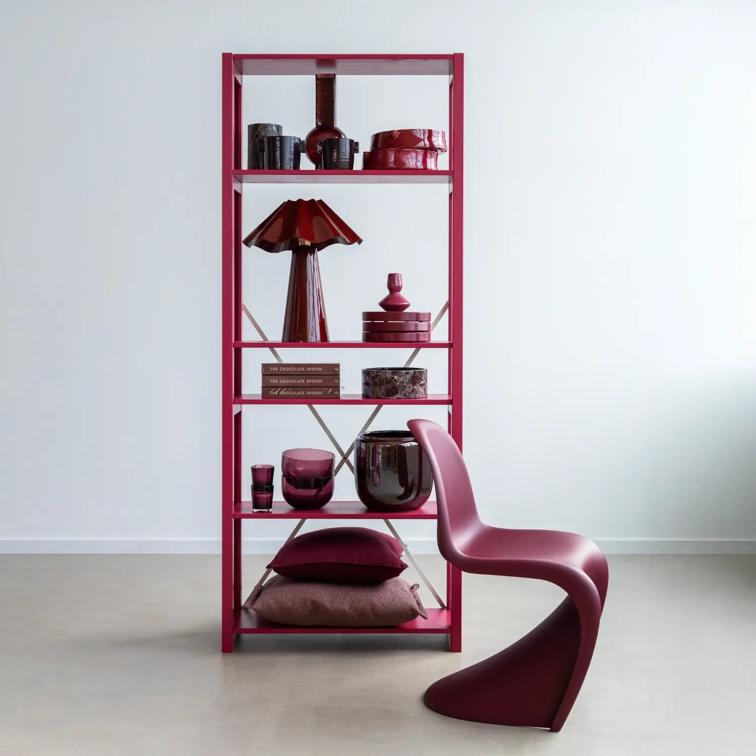 Boekenkast | Lundia Original | Bordeaux red