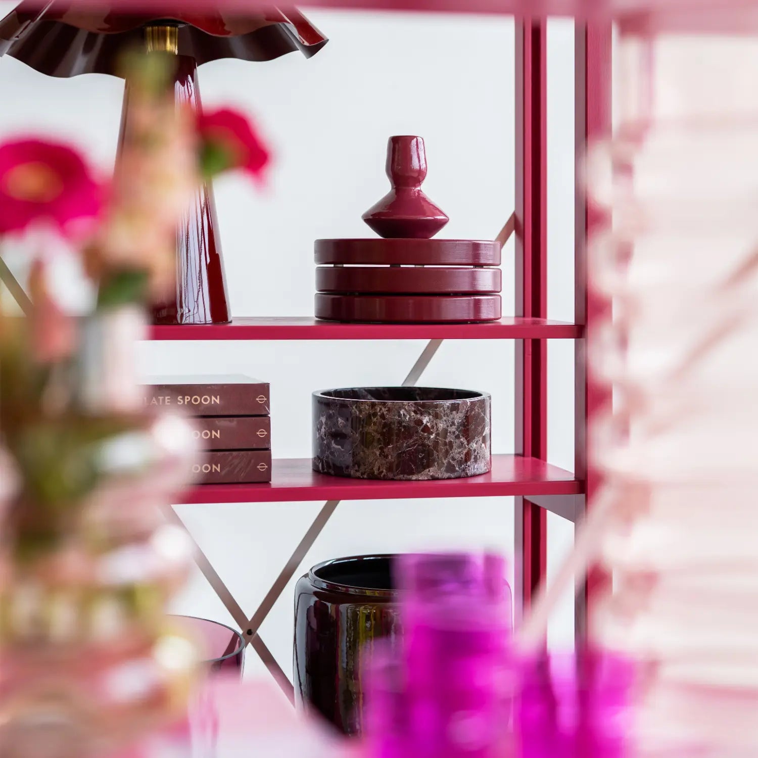 Boekenkast | Lundia Original | Bordeaux red