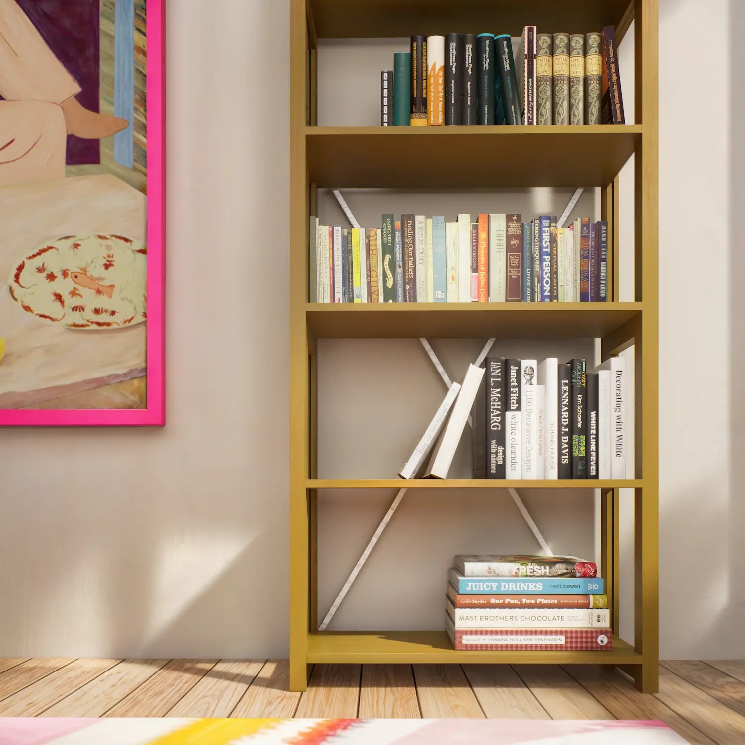 Boekenkast | Lundia Original | Mustard green