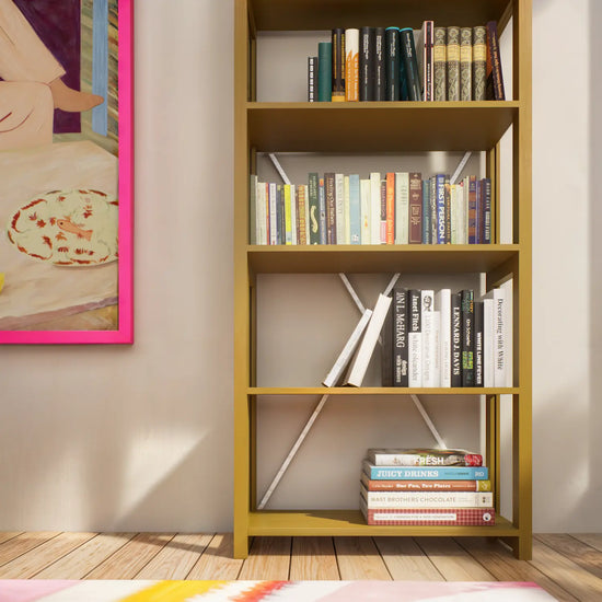 Boekenkast | Lundia Original | Mustard green