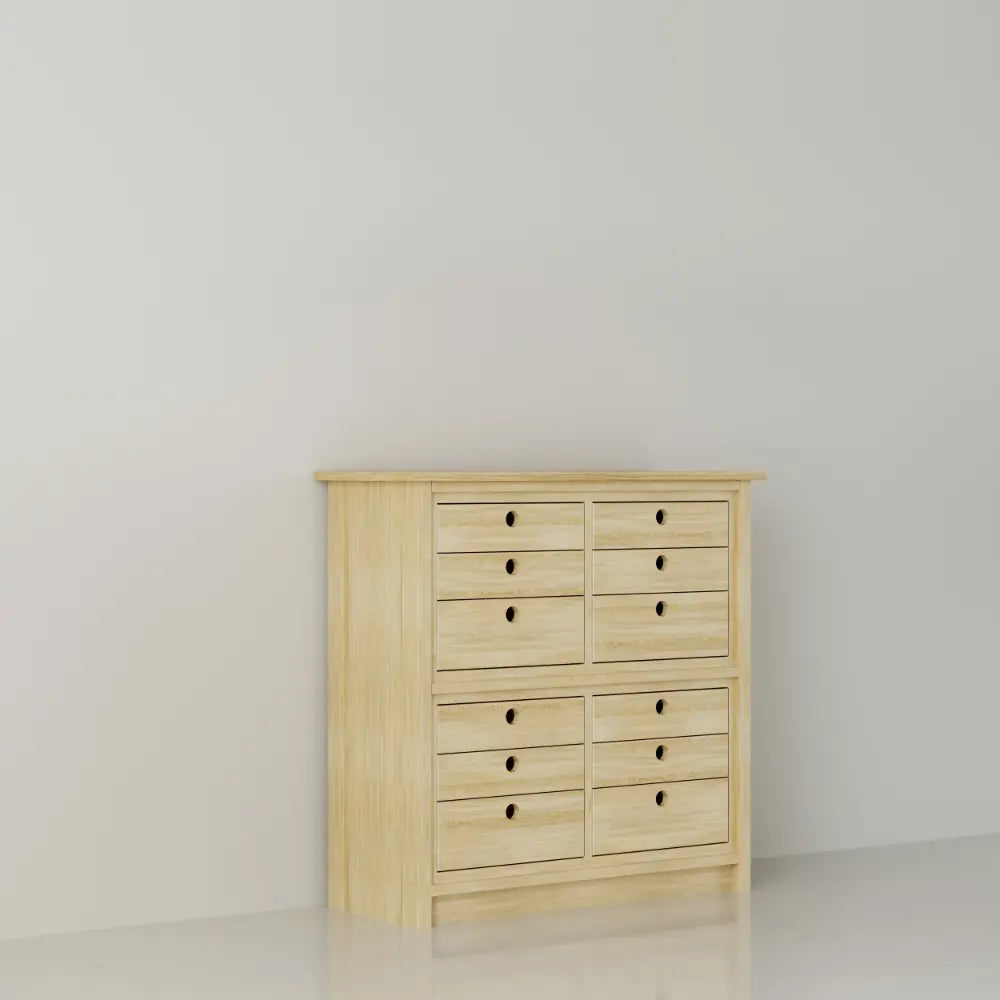 Hoge & smalle ladenkast | Lundia Original | Blank gelakt hout