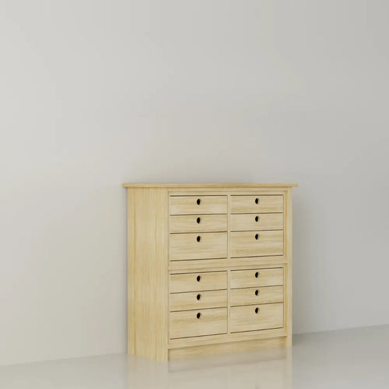 Hoge & smalle ladenkast | Lundia Original | Blank gelakt hout