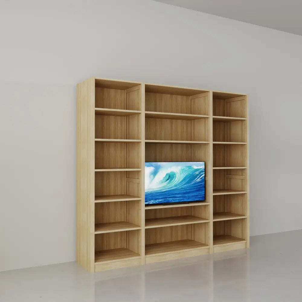 TV wandkast | Lundia Original | Blank gelakt hout