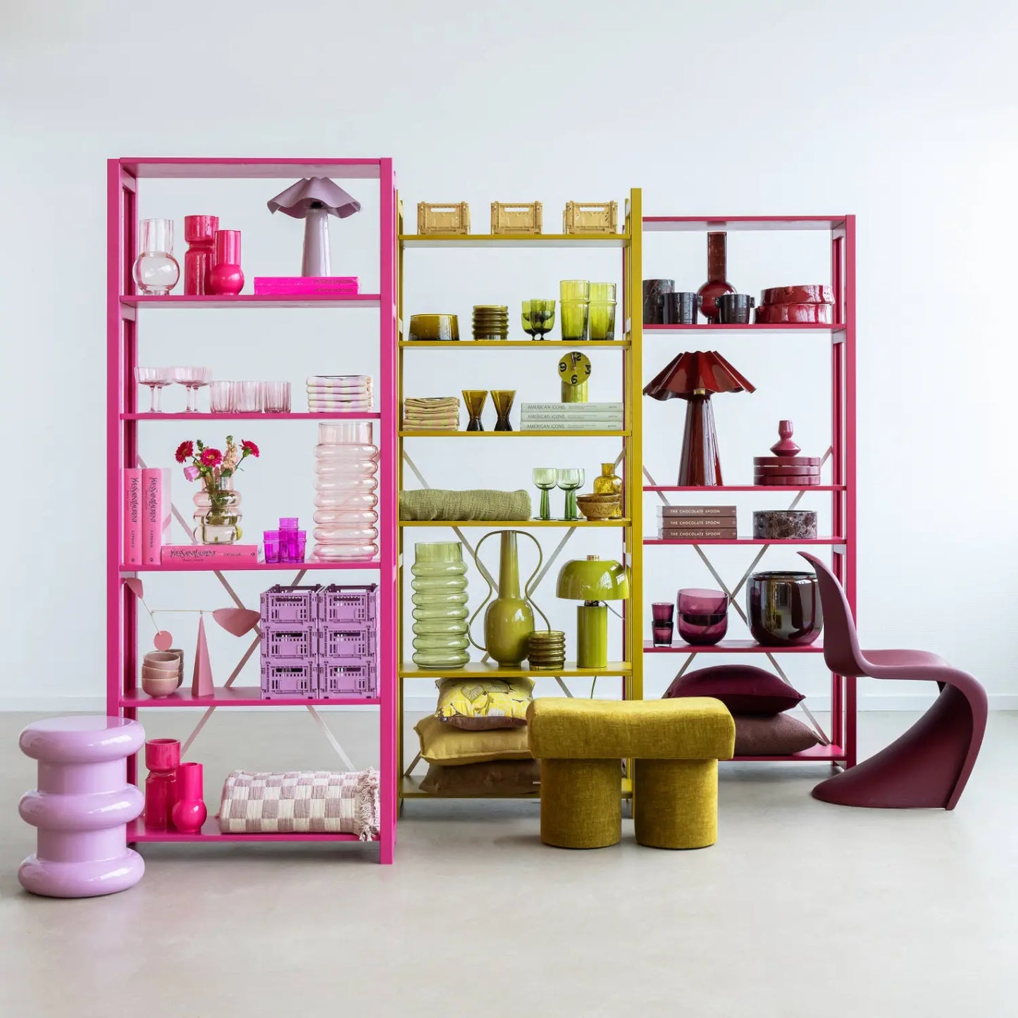 Boekenkast | Lundia Original | Hot pink