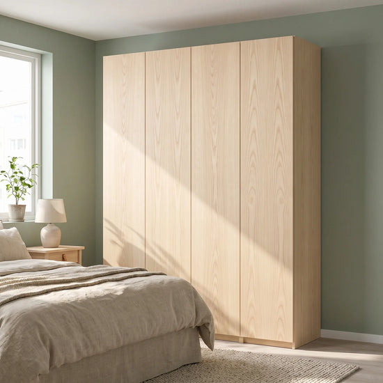 Houten 5-deurs kledingkast van Arven, sfeerbeeld 1