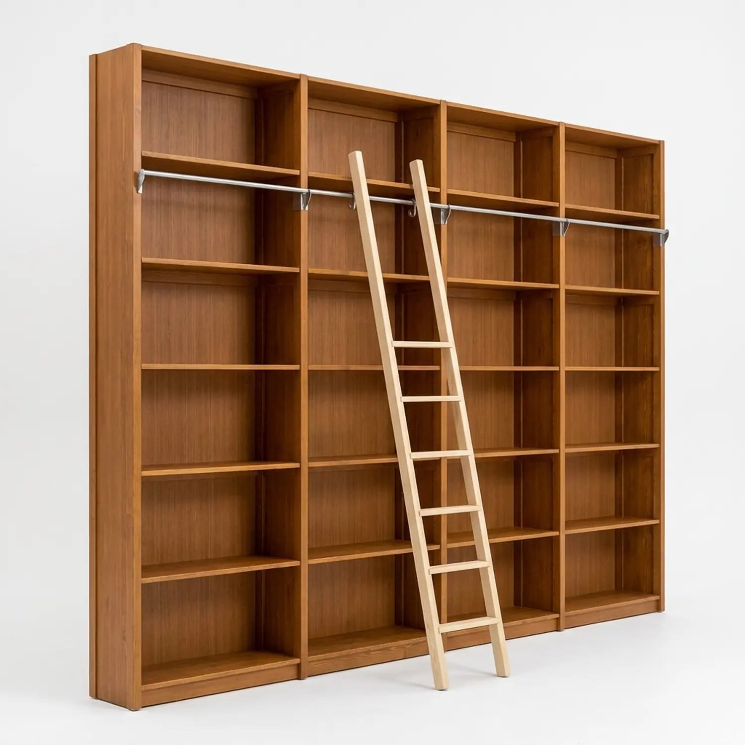 Klassisches Holzbücherregal | Lundia Original | Arrosto Holz, perspectief