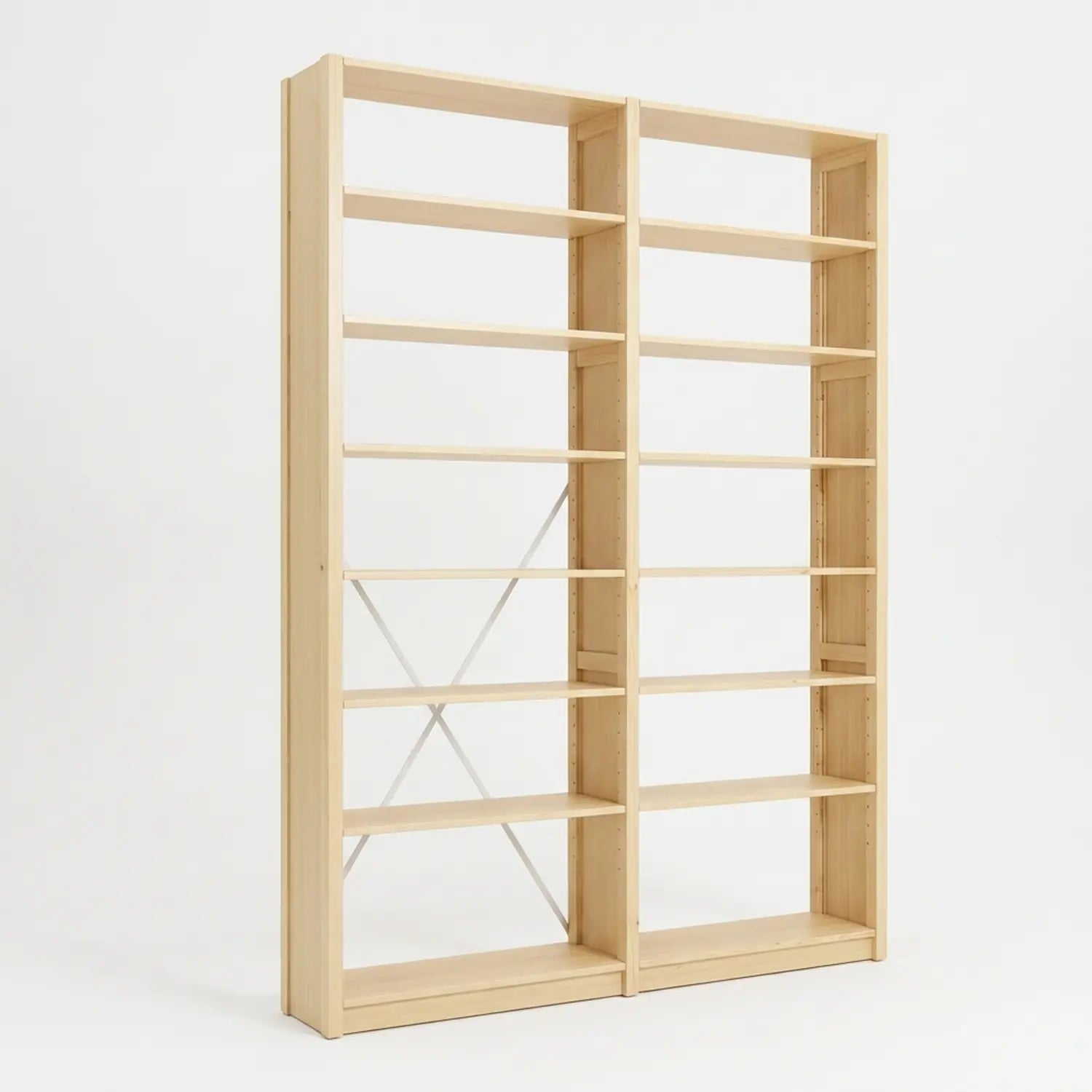Bücherregal | Lundia Original | Klar lackiert Holz, perspectief