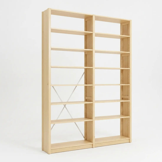 Bücherregal | Lundia Original | Klar lackiert Holz, perspectief
