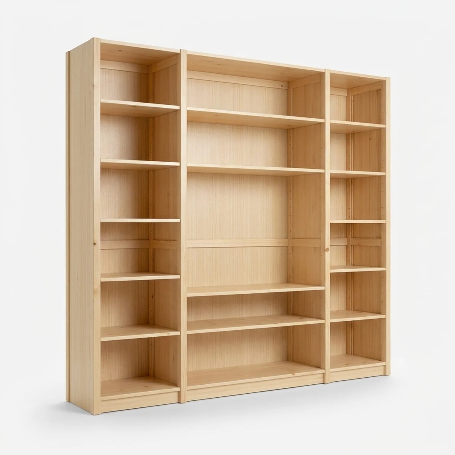 TV-Wandschrank | Lundia Original | Klar lackiertes Holz, perspectief