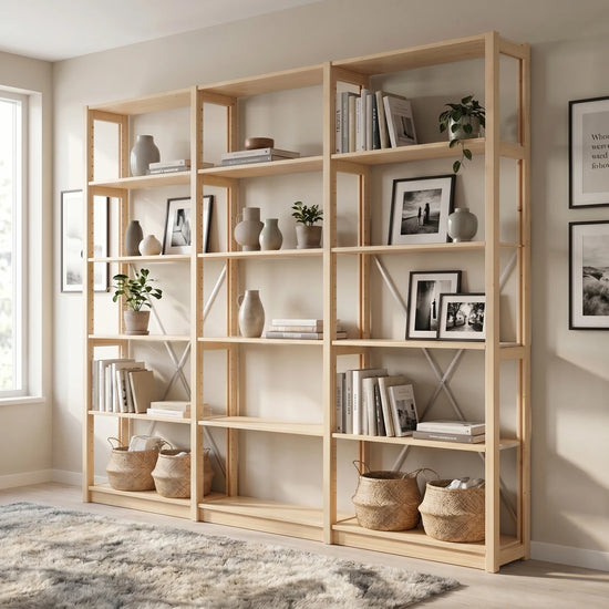 Bücherregal | Lundia Original | 208 x 245 x 30, sfeerbeeld perspectief