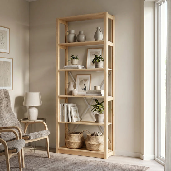 Bücherregal | Lundia Original | 208 x 85 x 30, sfeerbeeld perspectief