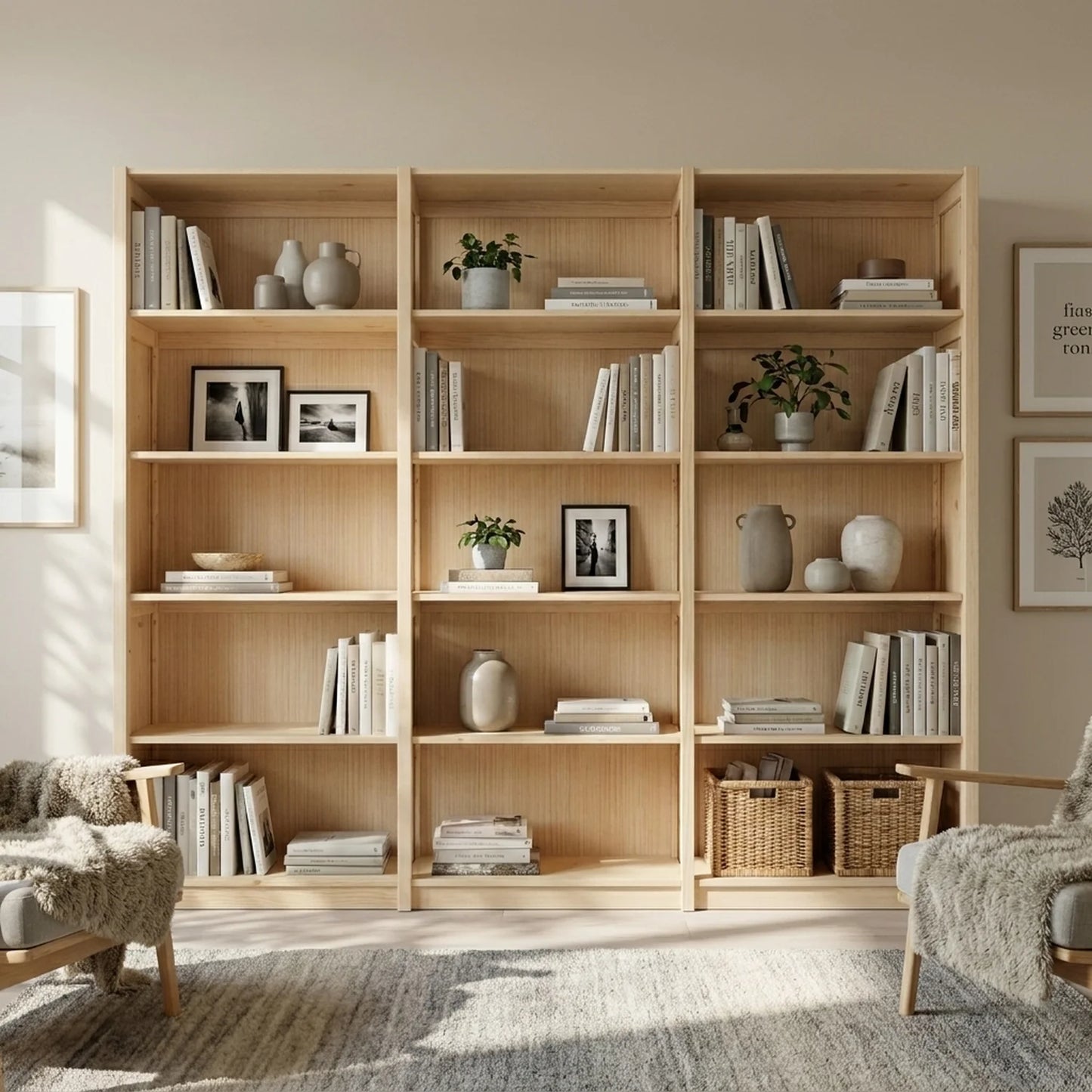 Geschlossener Wandschrank | Lundia Original | Klar lackiert, sfeerbeeld vooraanzicht