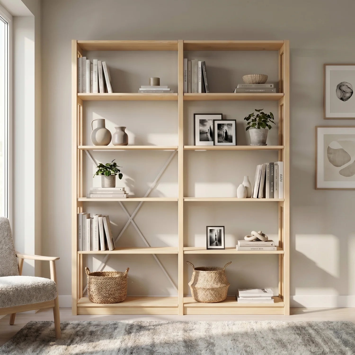 Bücherregal | Lundia Original | 208 x 165 x 30, sfeerbeeld vooraanzicht