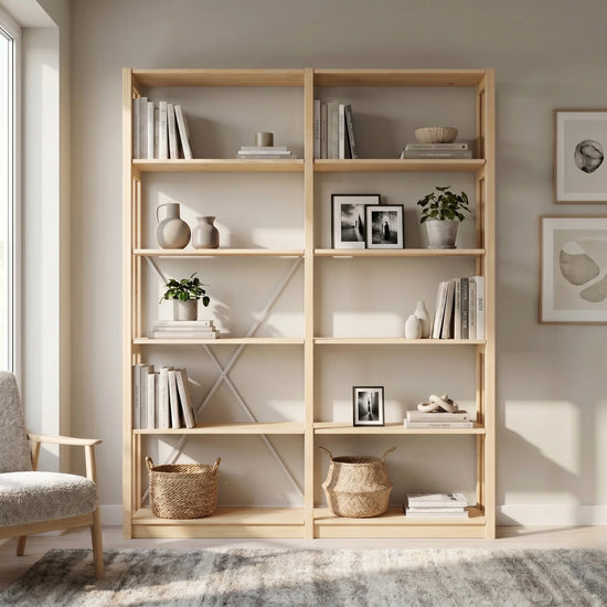 Bücherregal | Lundia Original | 208 x 165 x 30, sfeerbeeld vooraanzicht