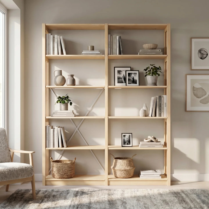 Bücherregal | Lundia Original | 208 x 165 x 30, sfeerbeeld vooraanzicht