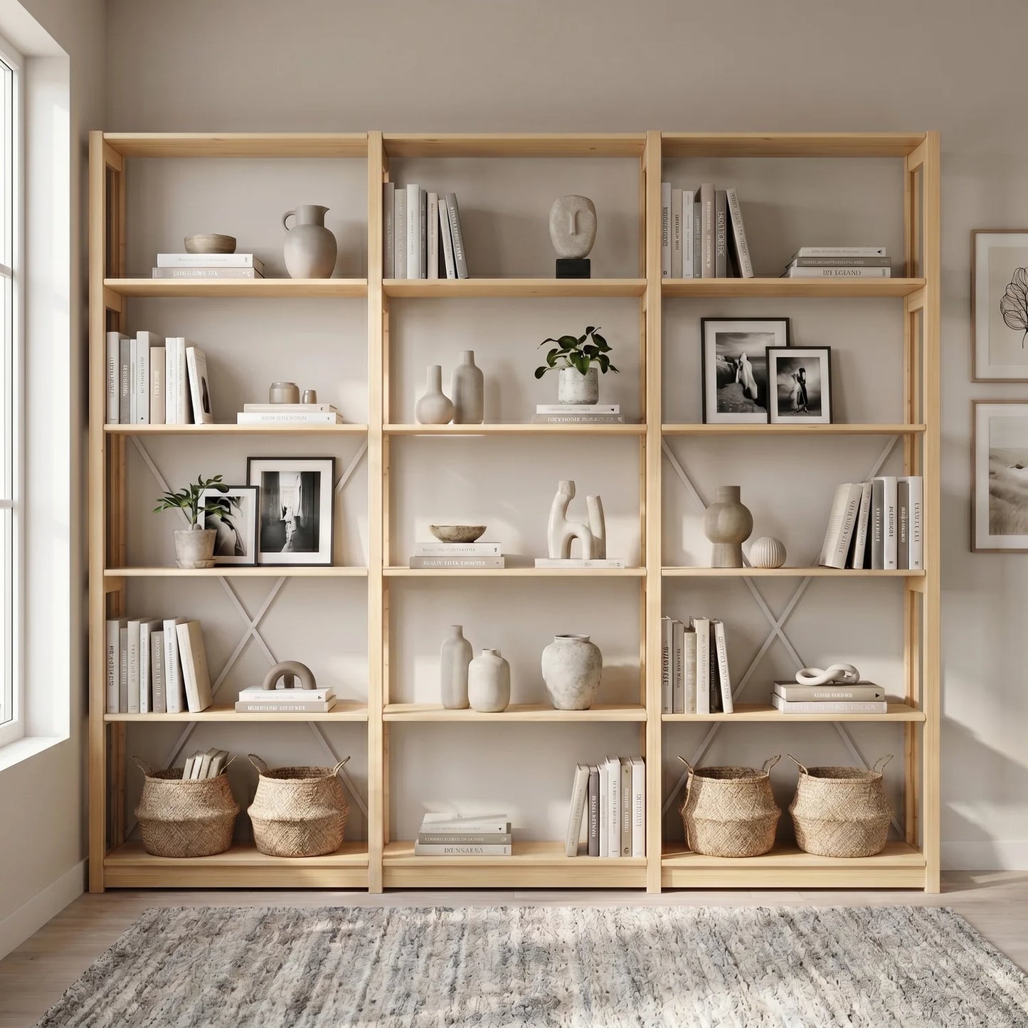 Bücherregal | Lundia Original | 208 x 245 x 30, sfeerbeeld vooraanzicht