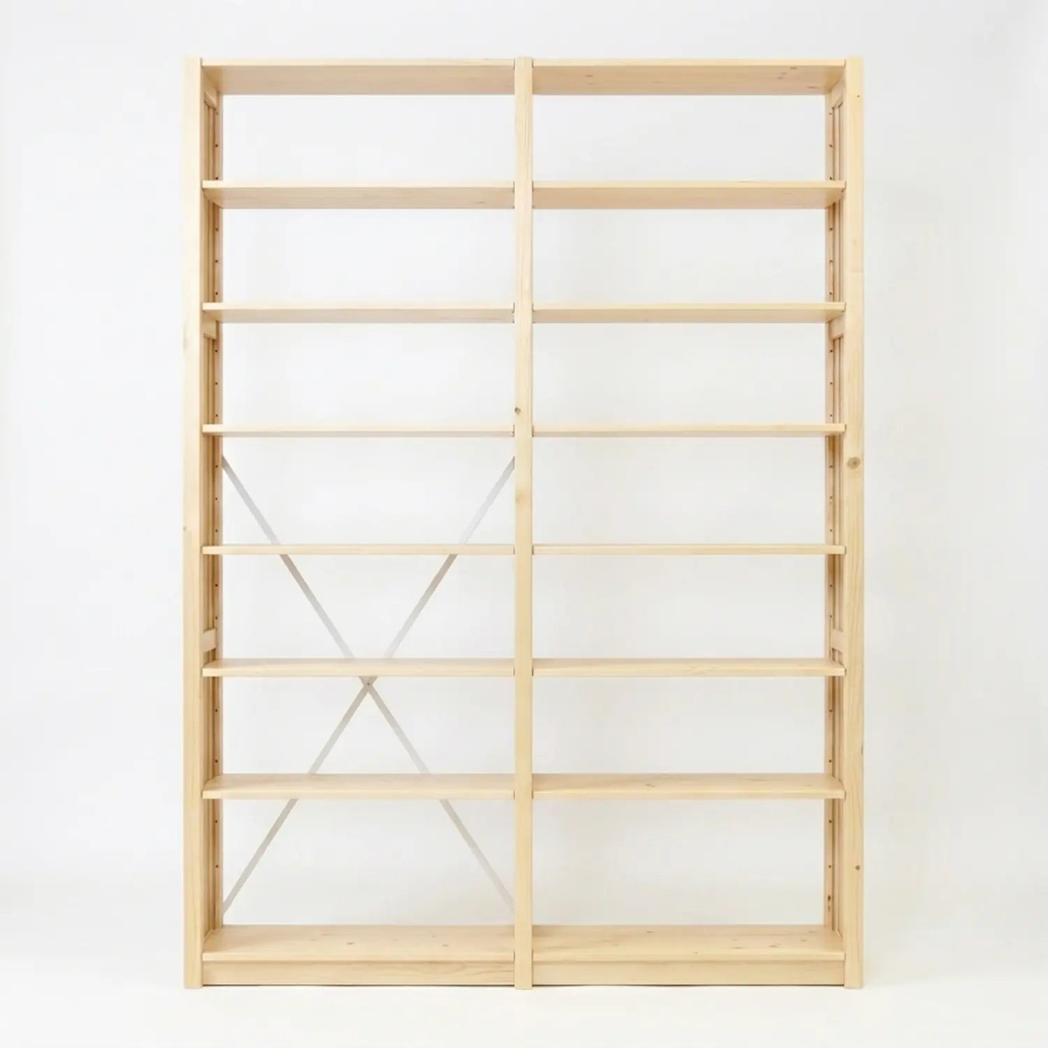 Bücherregal | Lundia Original | Klar lackiert Holz, vooraanzicht