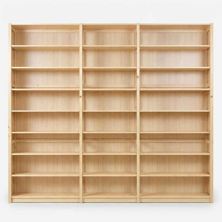 Geschlossenes Bücherregal | Lundia Original | Klar lackiert, vooraanzicht