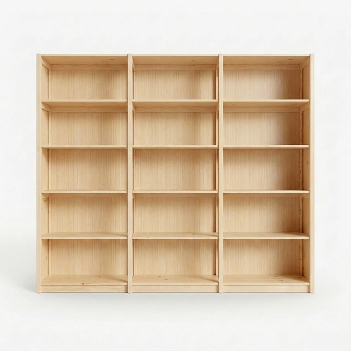 Geschlossener Wandschrank | Lundia Original | Klar lackiert, vooraanzicht
