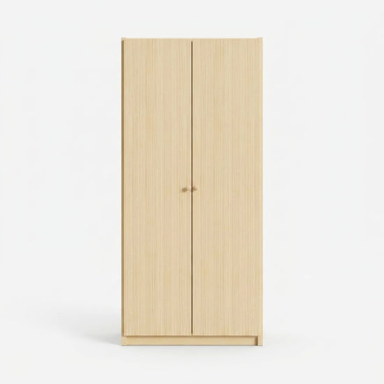 Kleiderschrank mit Türen | Lundia Original | Klar lackiertes Holz, vooraanzicht