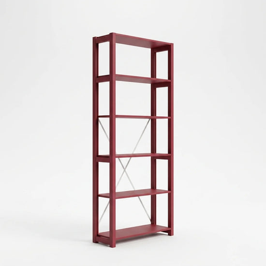 Bücherregal | Lundia Original | Bordeauxrot, perspectief