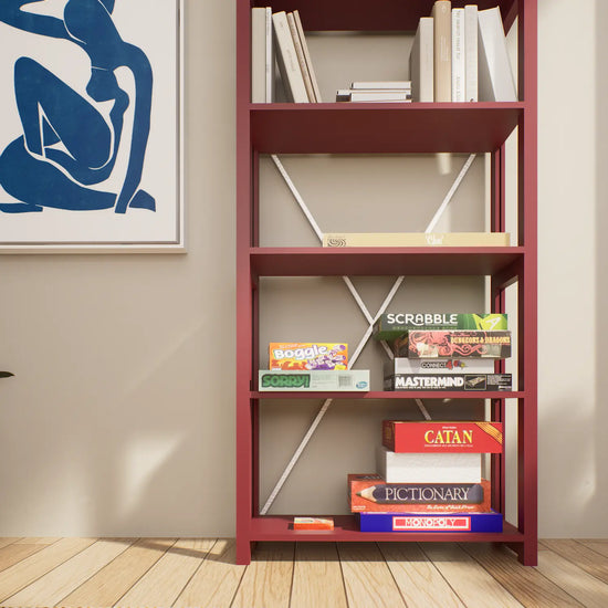 Boekenkast | Lundia Original | Bordeaux red