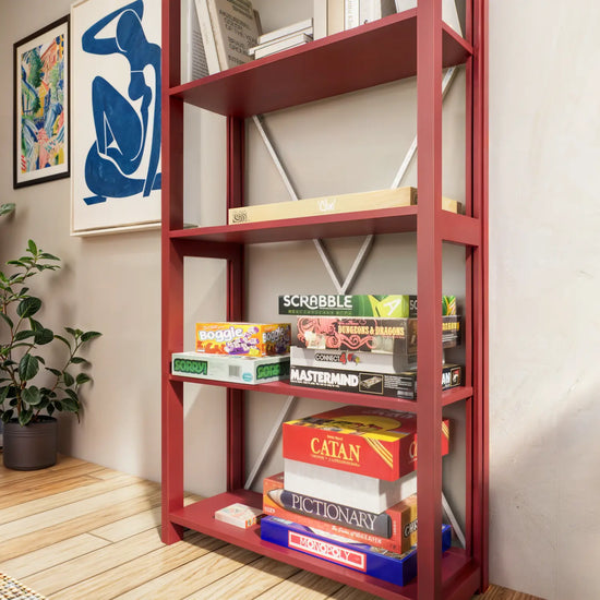 Boekenkast | Lundia Original | Bordeaux red