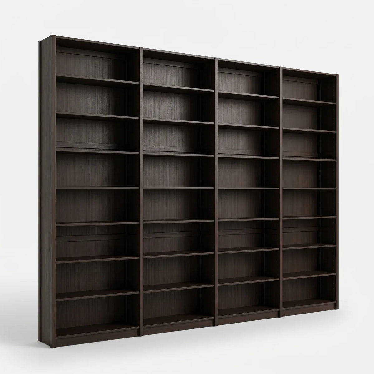 Großes modernes Bücherregal | Lundia Original | Schwarz, perspectief